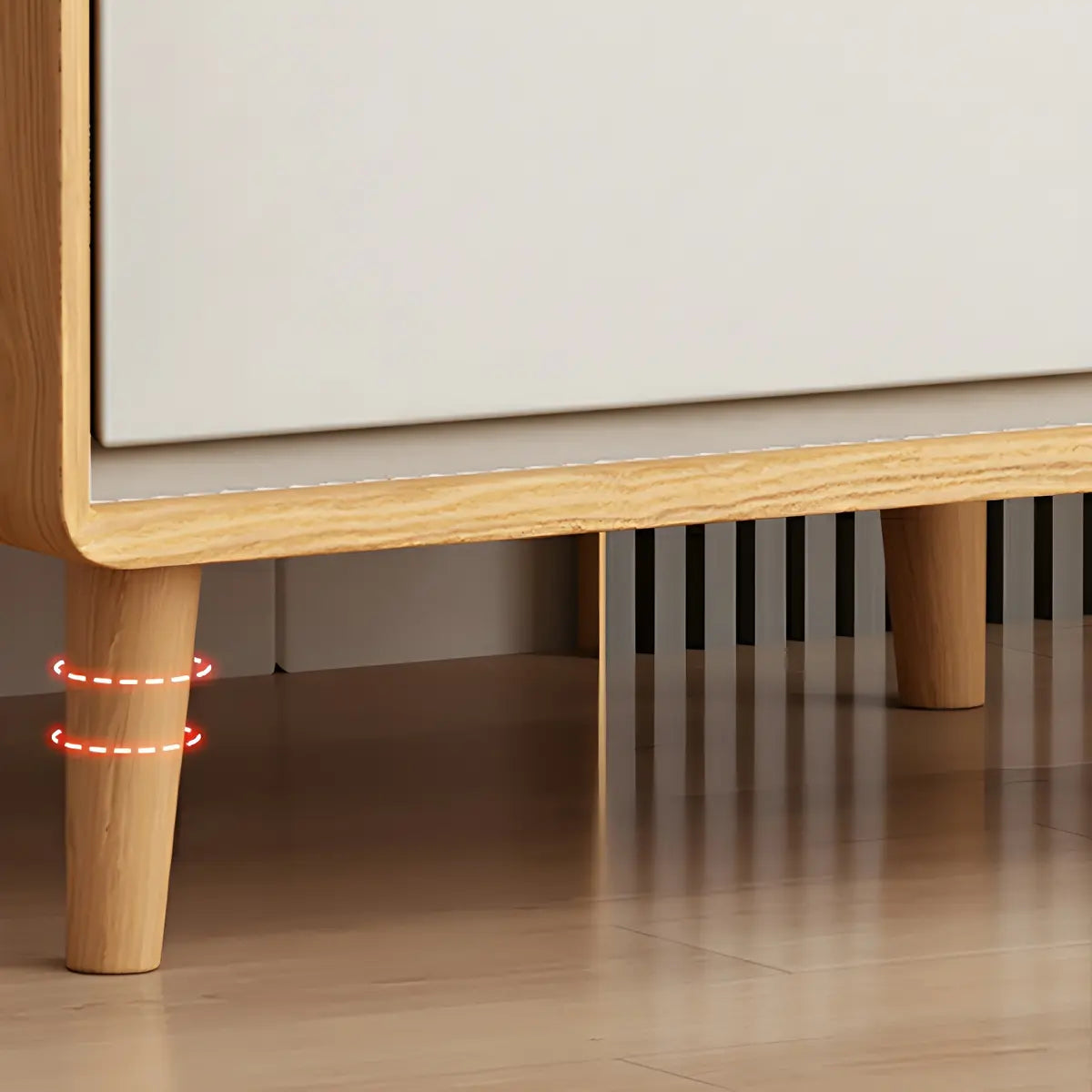 White Wooden Space-Saving Vertical Drawer Bachelor Chest Image - 11