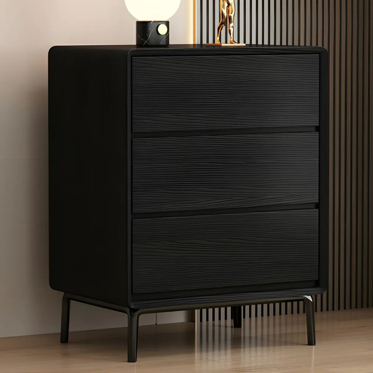 White Wooden Space-Saving Vertical Drawer Bachelor Chest Image - 12