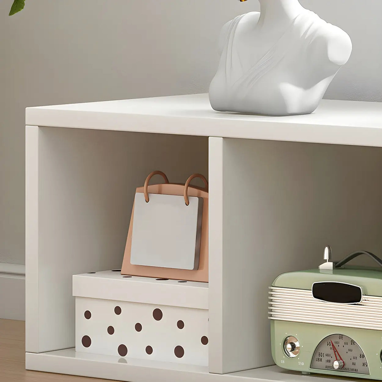 Wood Closed Back Horizontal Compact Storage Bookcase Image - 16