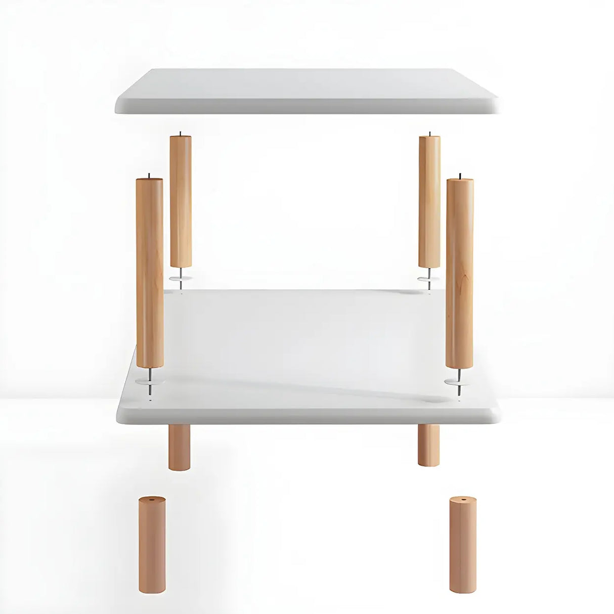 Wood Etagere Vertical Open Back Casual Display Bookcase Image - 8