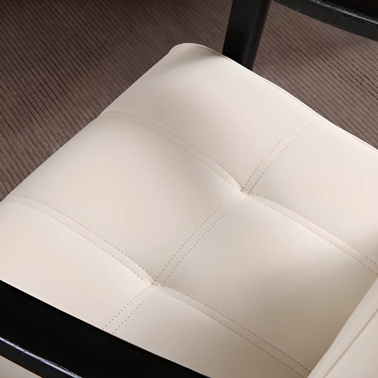 Wood Frame Armrest Cotton Parsons Dining Chair Grey Image - 16