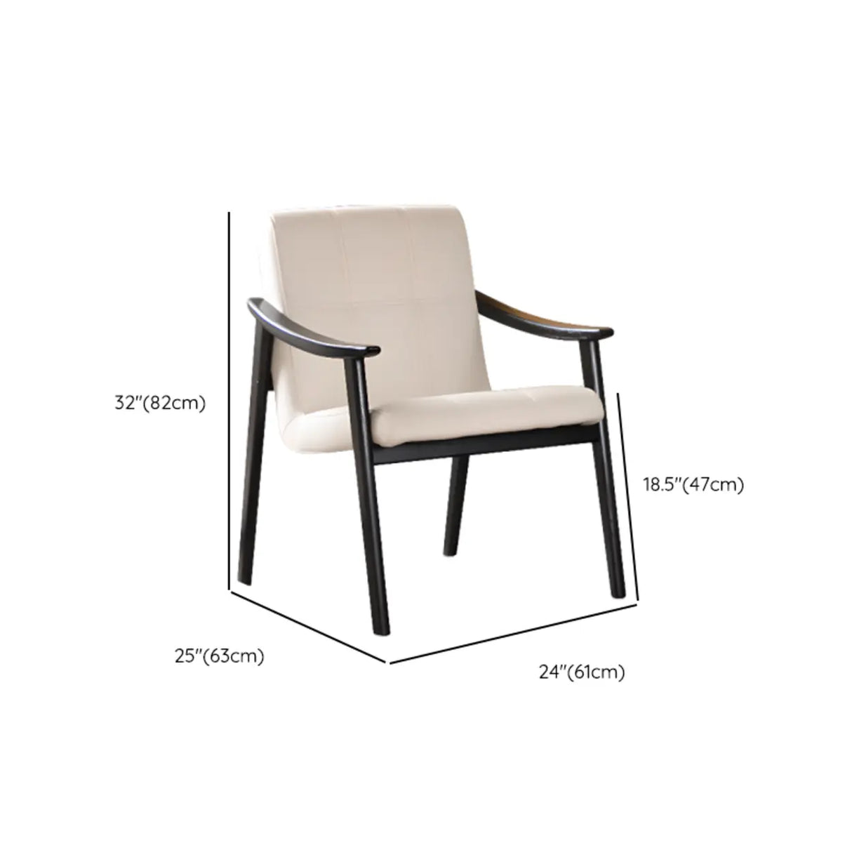 Wood Frame Armrest Cotton Parsons Dining Chair Grey Image - 20