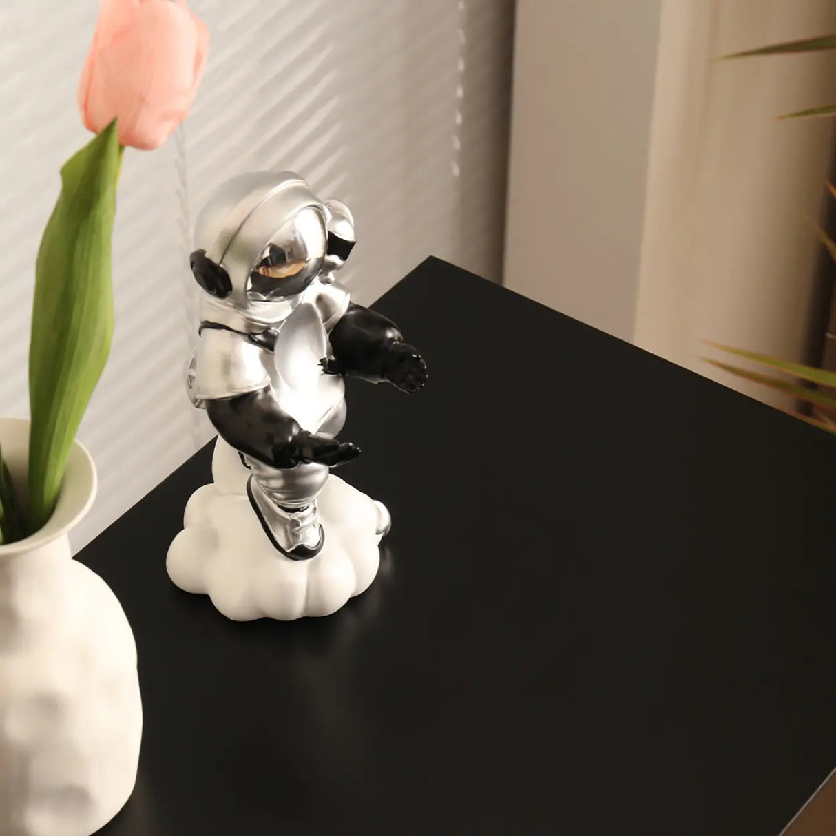 Wood Freestanding Black Cabinet Shoe Rack with Shelves Image - 14