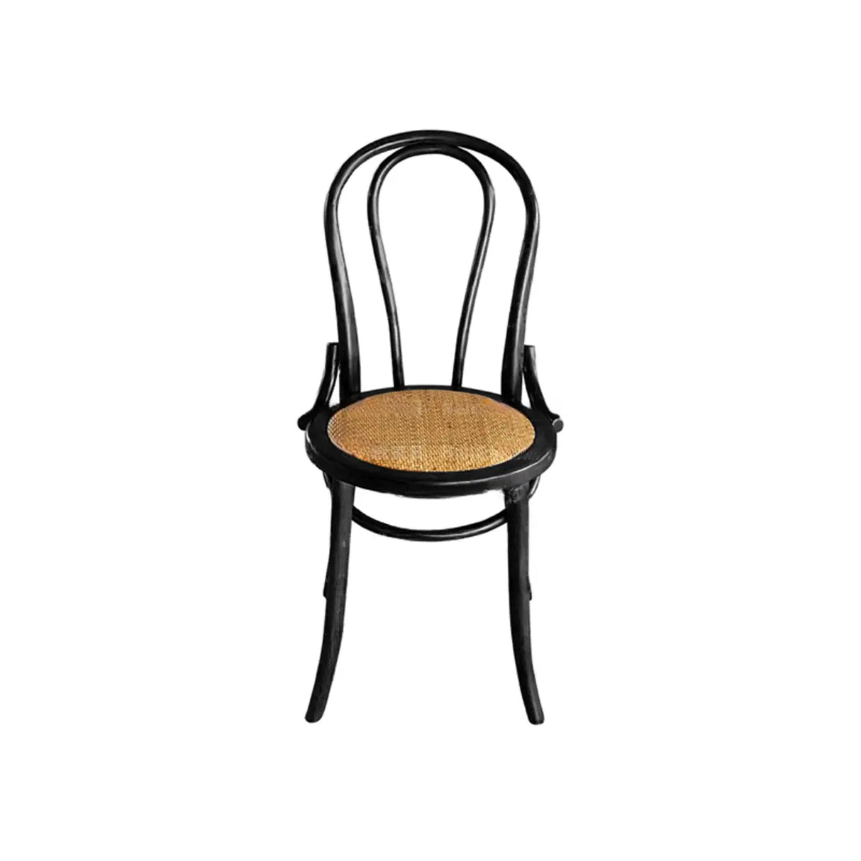 Wood Open Spindle Back Dining Chairs Walnut Finish Image - 11