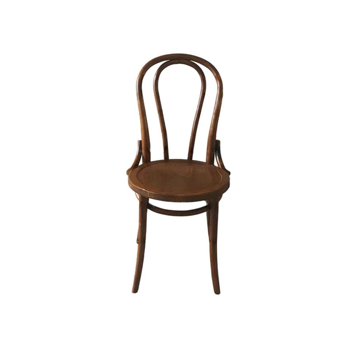 Wood Open Spindle Back Dining Chairs Walnut Finish Image - 5