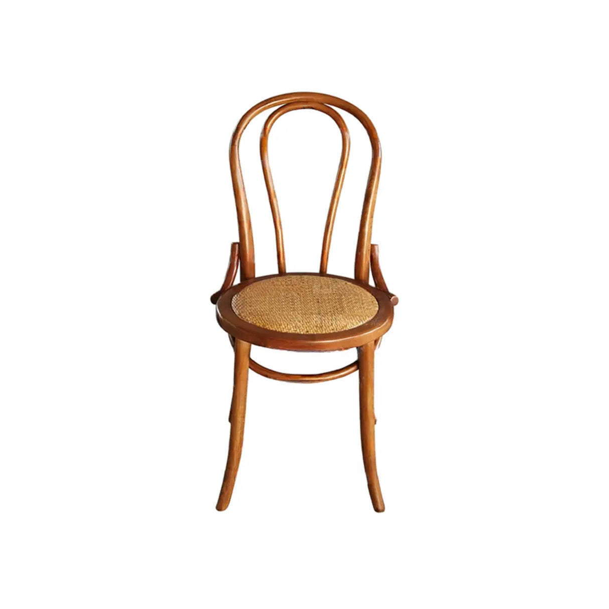 Wood Open Spindle Back Dining Chairs Walnut Finish Image - 7