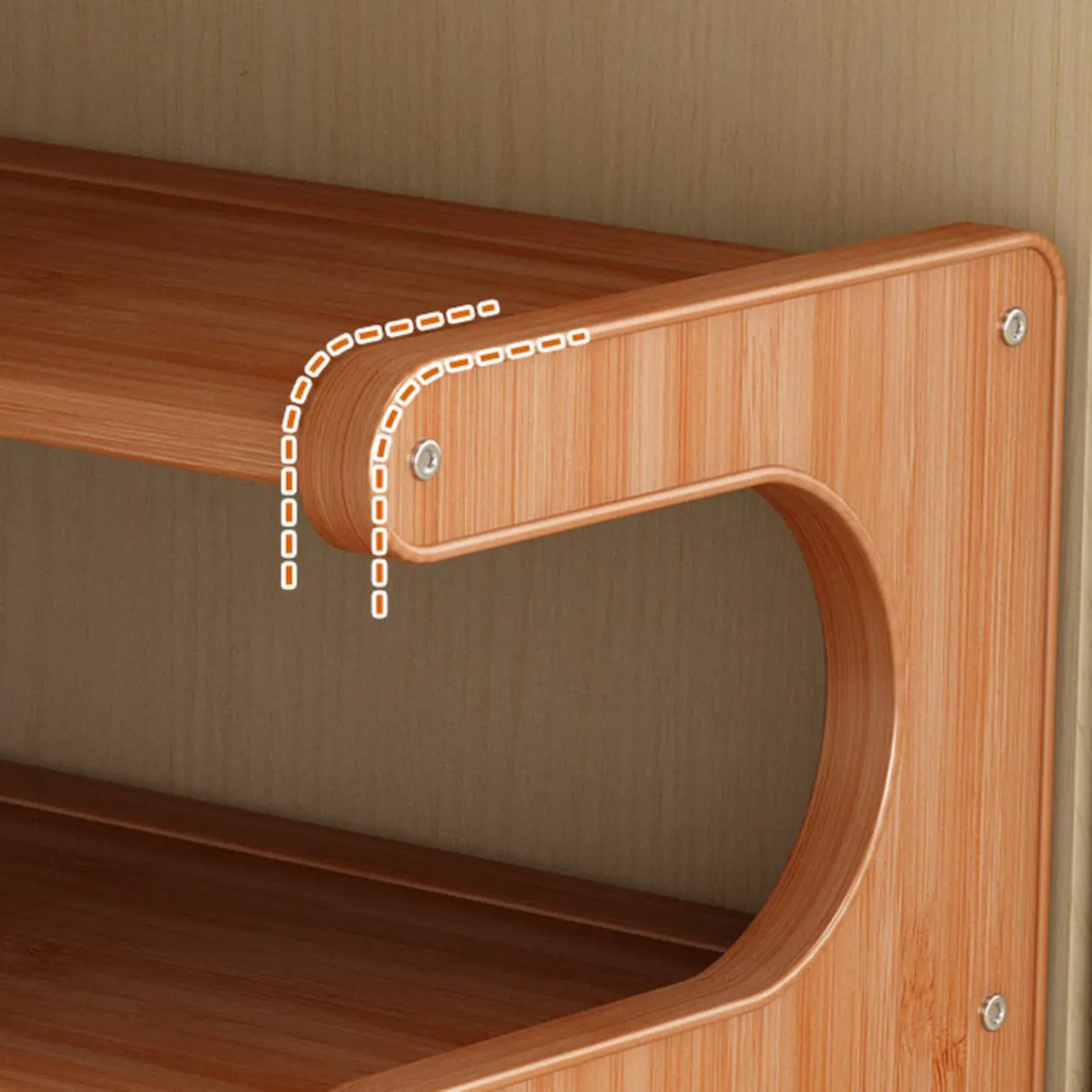 Wood Open Storage Vertical Freestanding Brown Shoe Rack Image - 10