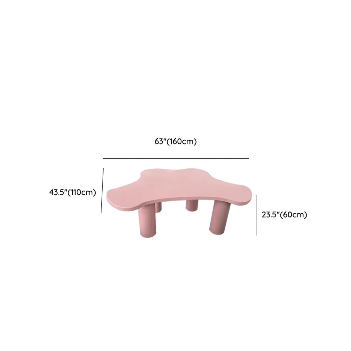 Wood Oval Fixed Height Kids Activity Desk For Six Image - 11