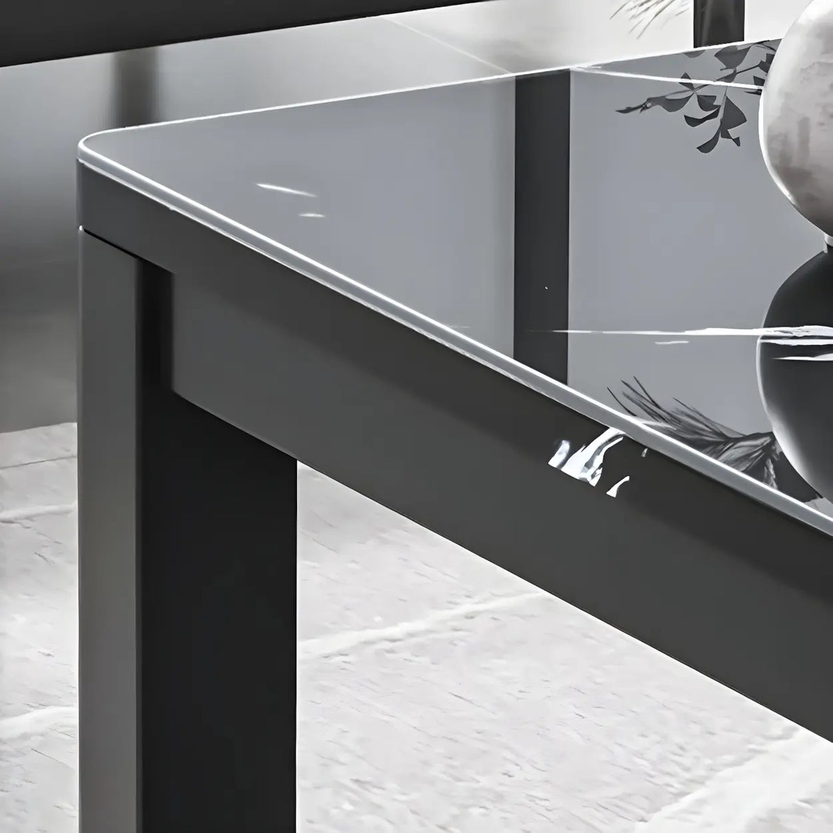 Wood Rectangle Iron Frame Coffee Table with Storage Image - 4