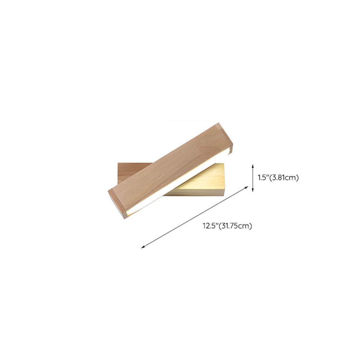 Wood Rectangular Adjustable LED Bedside Wall Sconce Image - 14