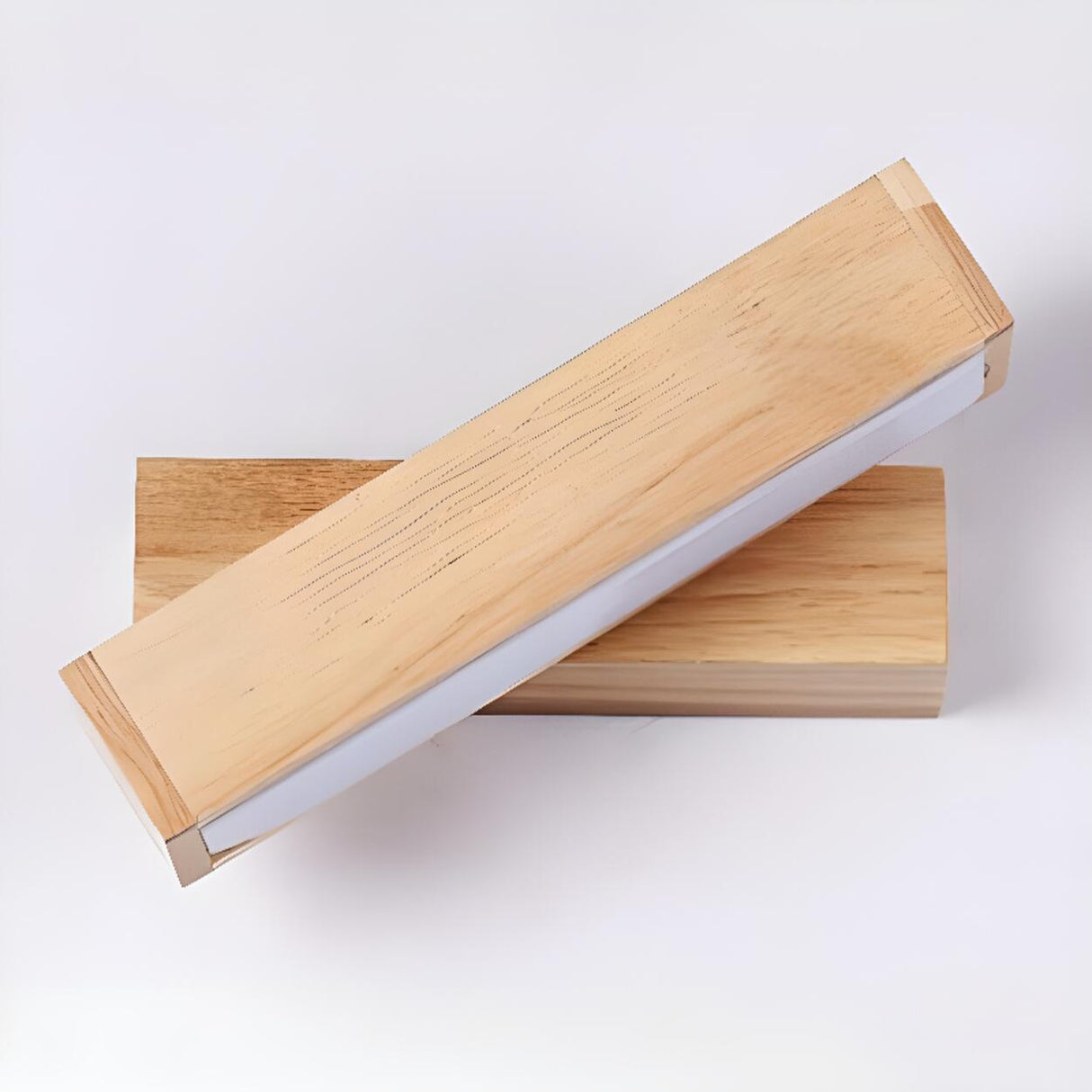 Wood Rectangular Adjustable LED Bedside Wall Sconce Image - 8