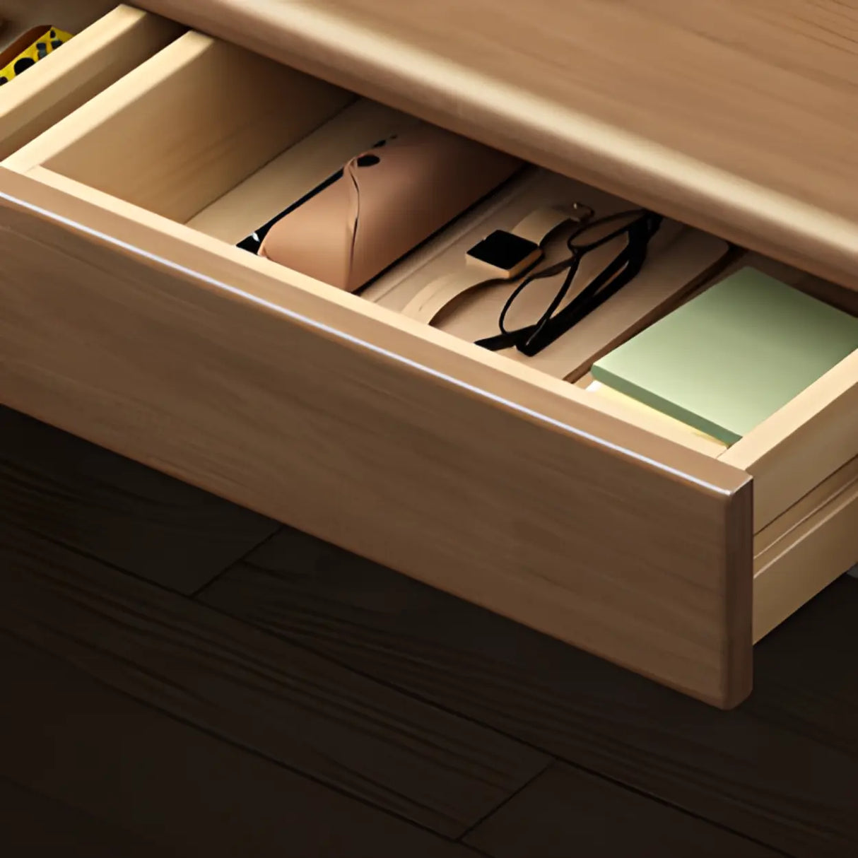 Wood Rectangular Kids Desk with Two Storage Drawers Image - 7