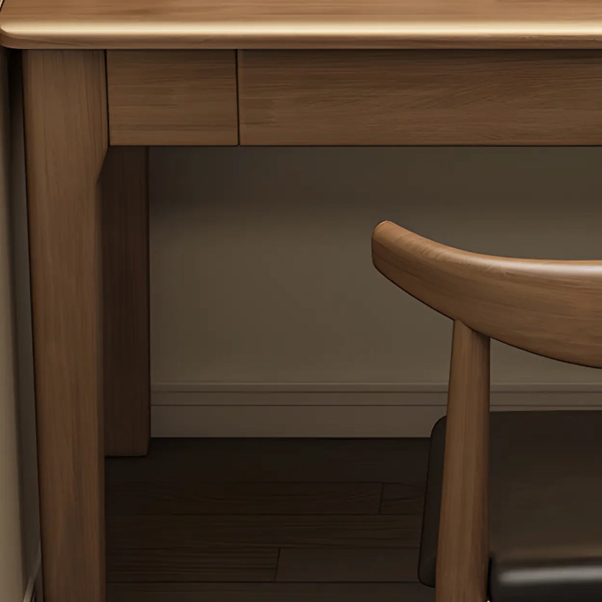 Wood Rectangular Kids Desk with Two Storage Drawers Image - 9