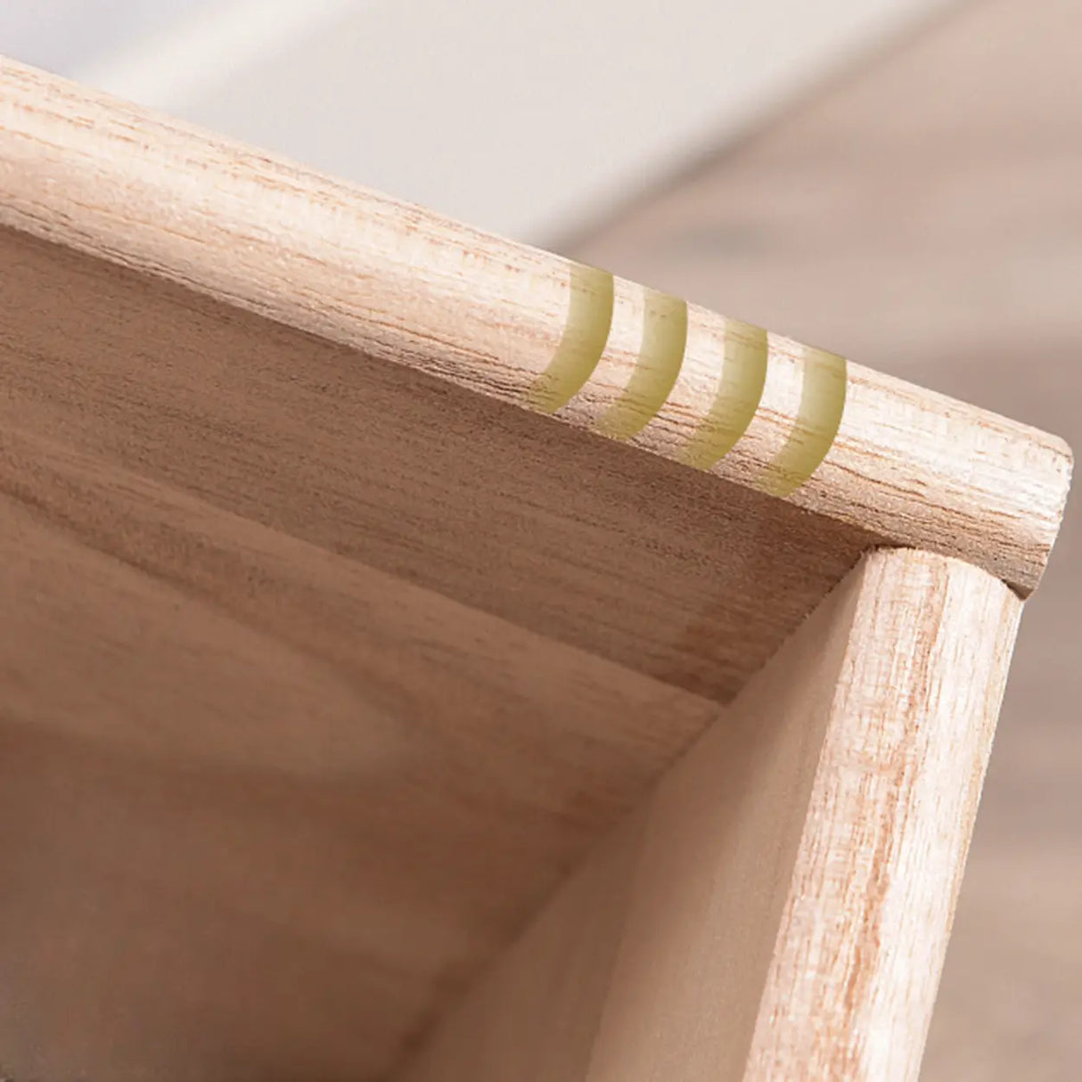 Wood Vertical Natural Storage Filing Cabinet Image - 17