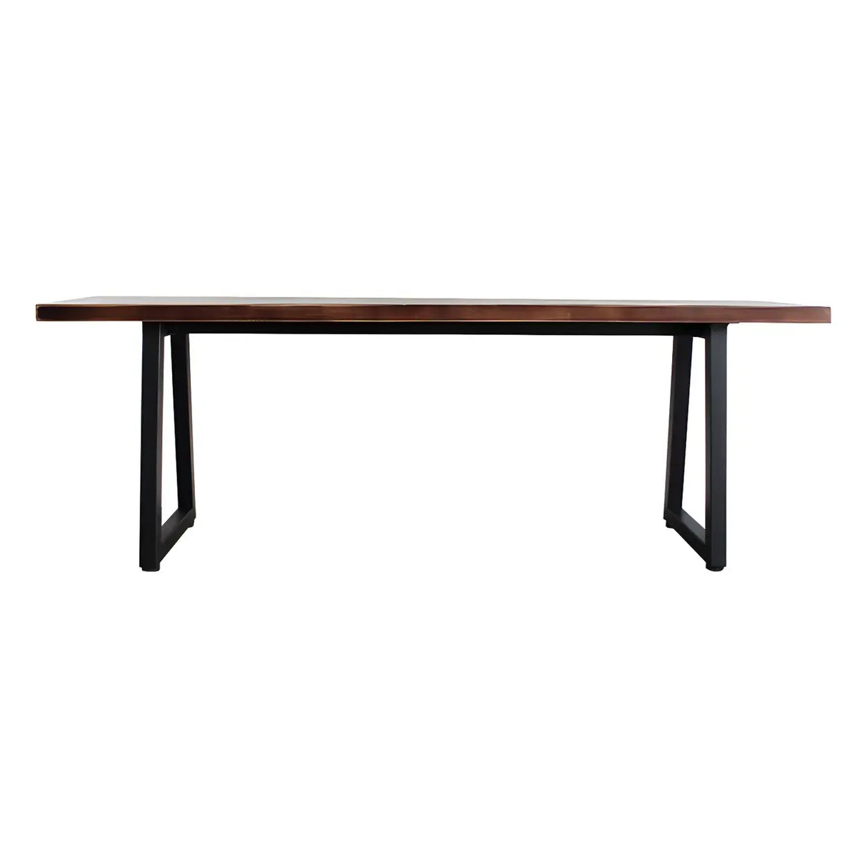 Modern Rustic Wood Bench with Black Metal Legs, 47 Inch Image - 5