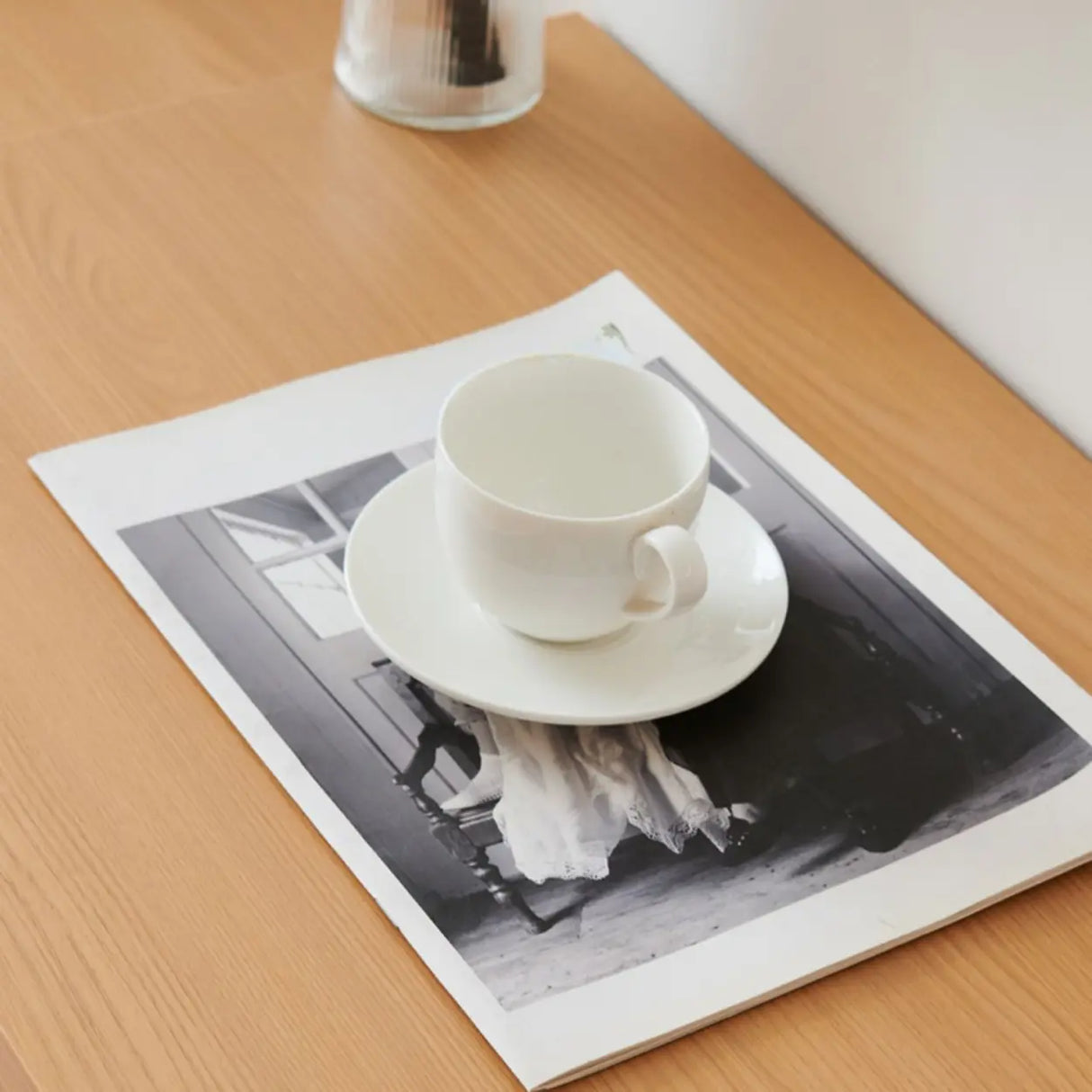 Wooden Freestanding Coat Rack with Mirror and Drawers Image - 7