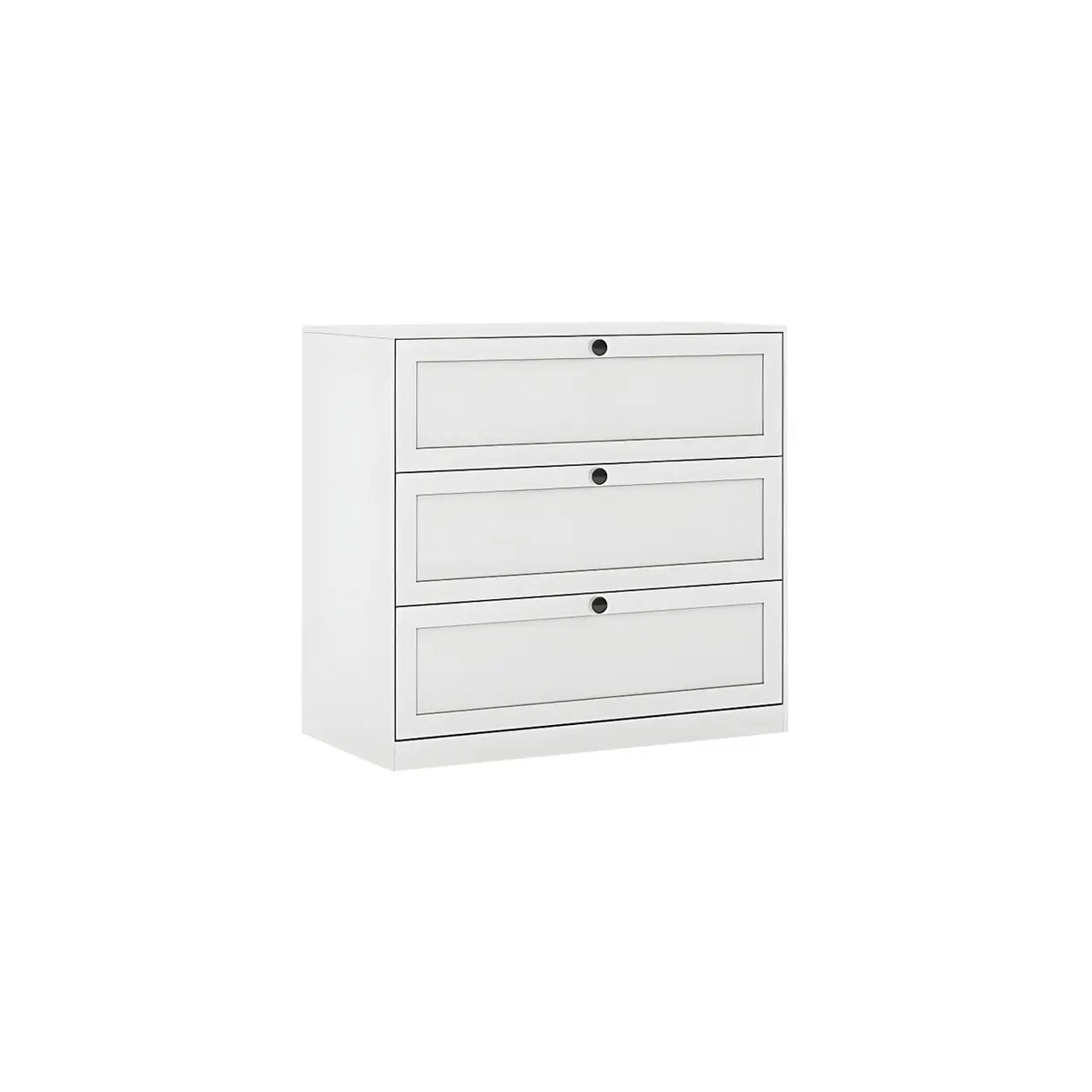 Yellow Finish Black Metal Handle Dresser with Drawers Image - 21