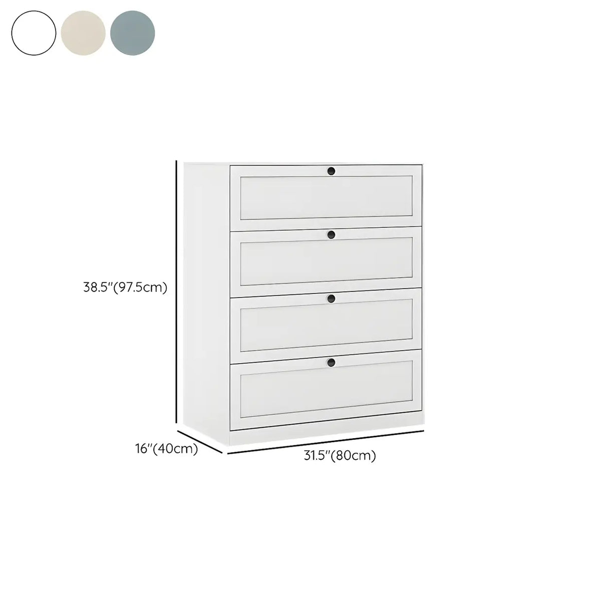 Yellow Finish Black Metal Handle Dresser with Drawers Image - 24