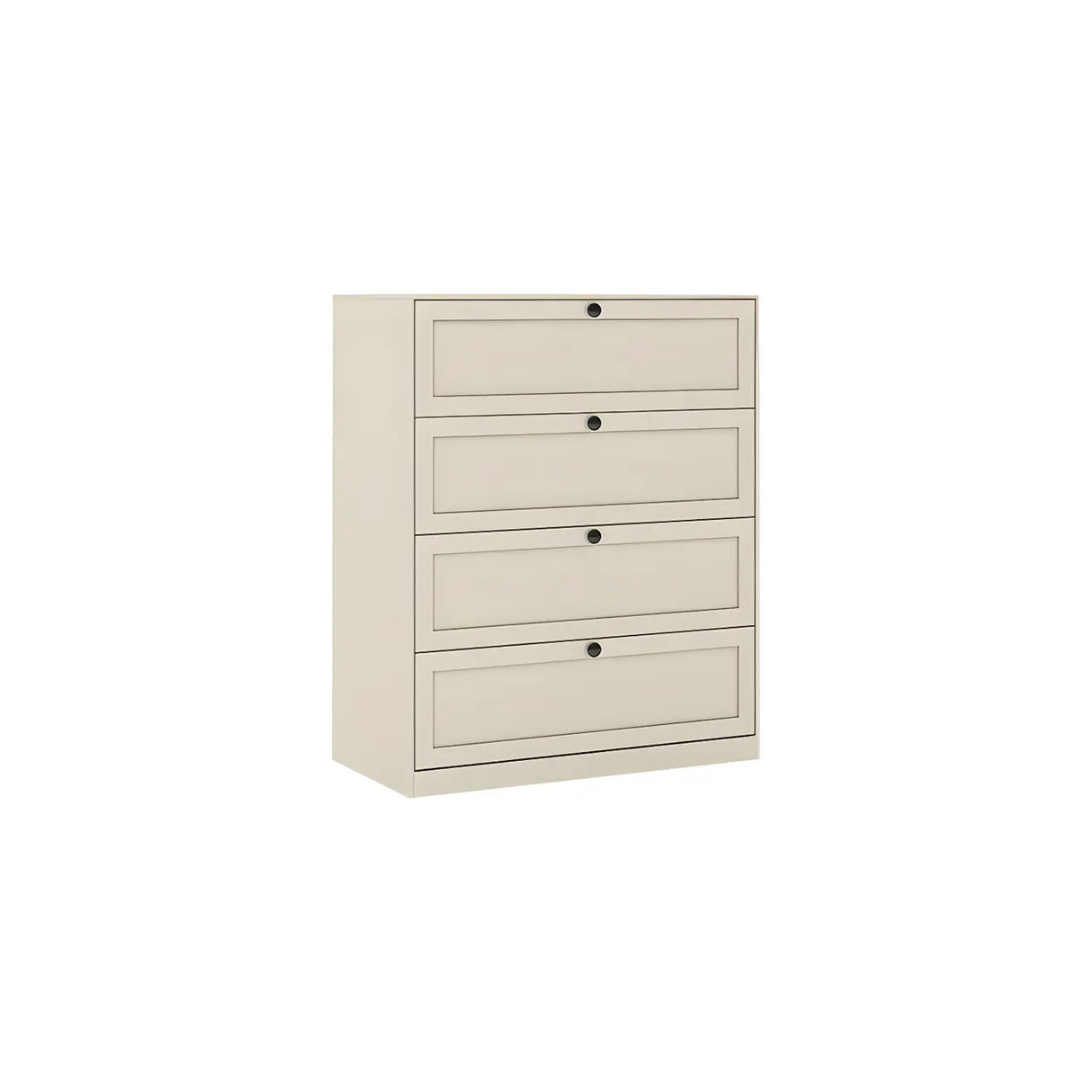 Yellow Finish Black Metal Handle Dresser with Drawers Image - 13