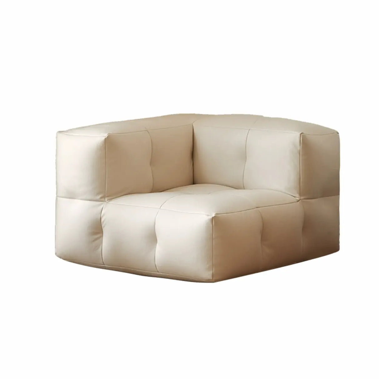 Yellow Tech Cloth Biscuit Back Reclining Corner Chair Image - 16