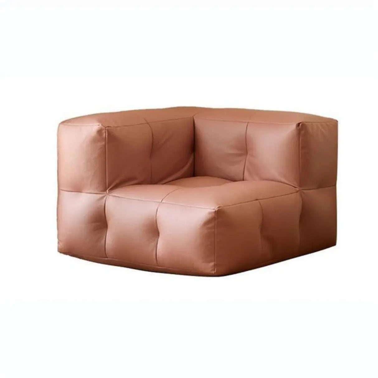 Yellow Tech Cloth Biscuit Back Reclining Corner Chair Image - 9