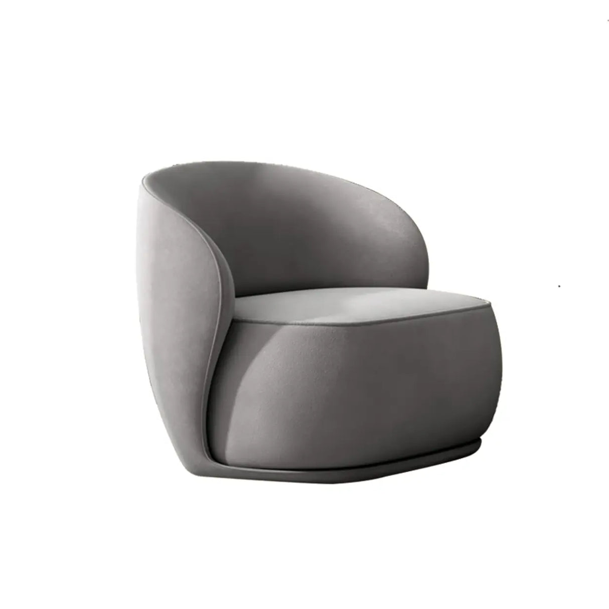 Yellow Velvet Tight Back High-Back Foam Fill Arm Chair Image - 3