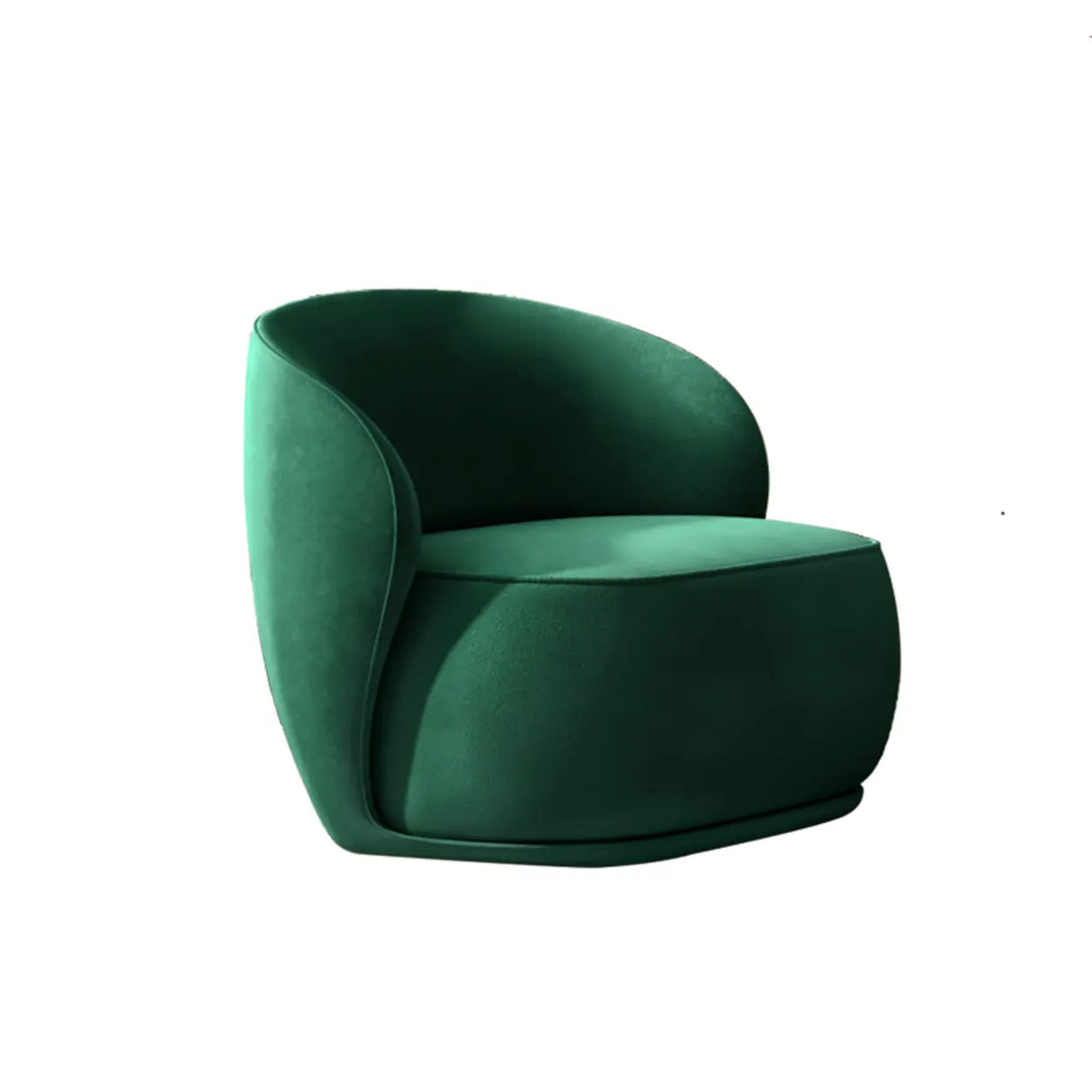 Yellow Velvet Tight Back High-Back Foam Fill Arm Chair Image - 7