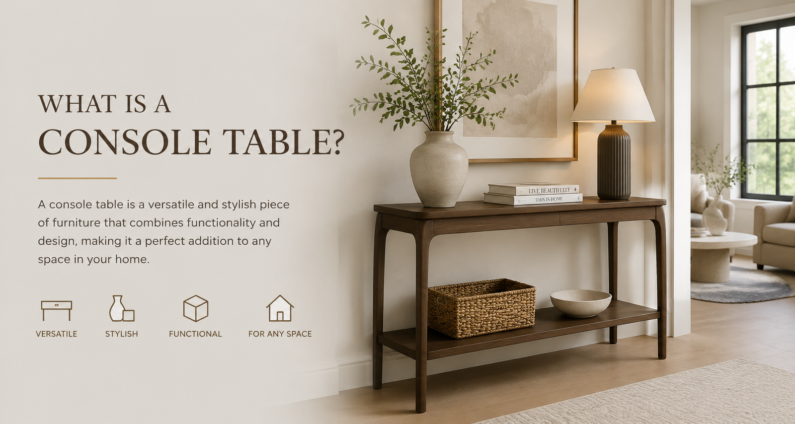 Console Tables Made Simple: Uses, Sizing, and Styling Tips