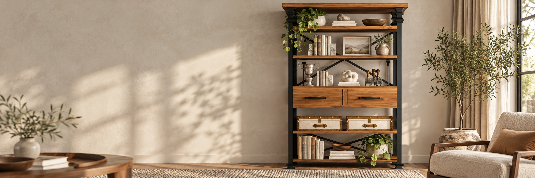 How to Style a Bookcase for a Calm, Collected Home