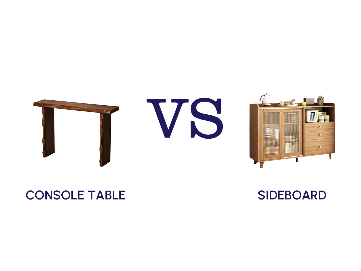 Console Table vs Sideboard