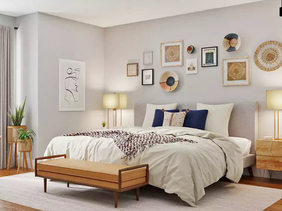 End Table and Nightstand in Bedroom