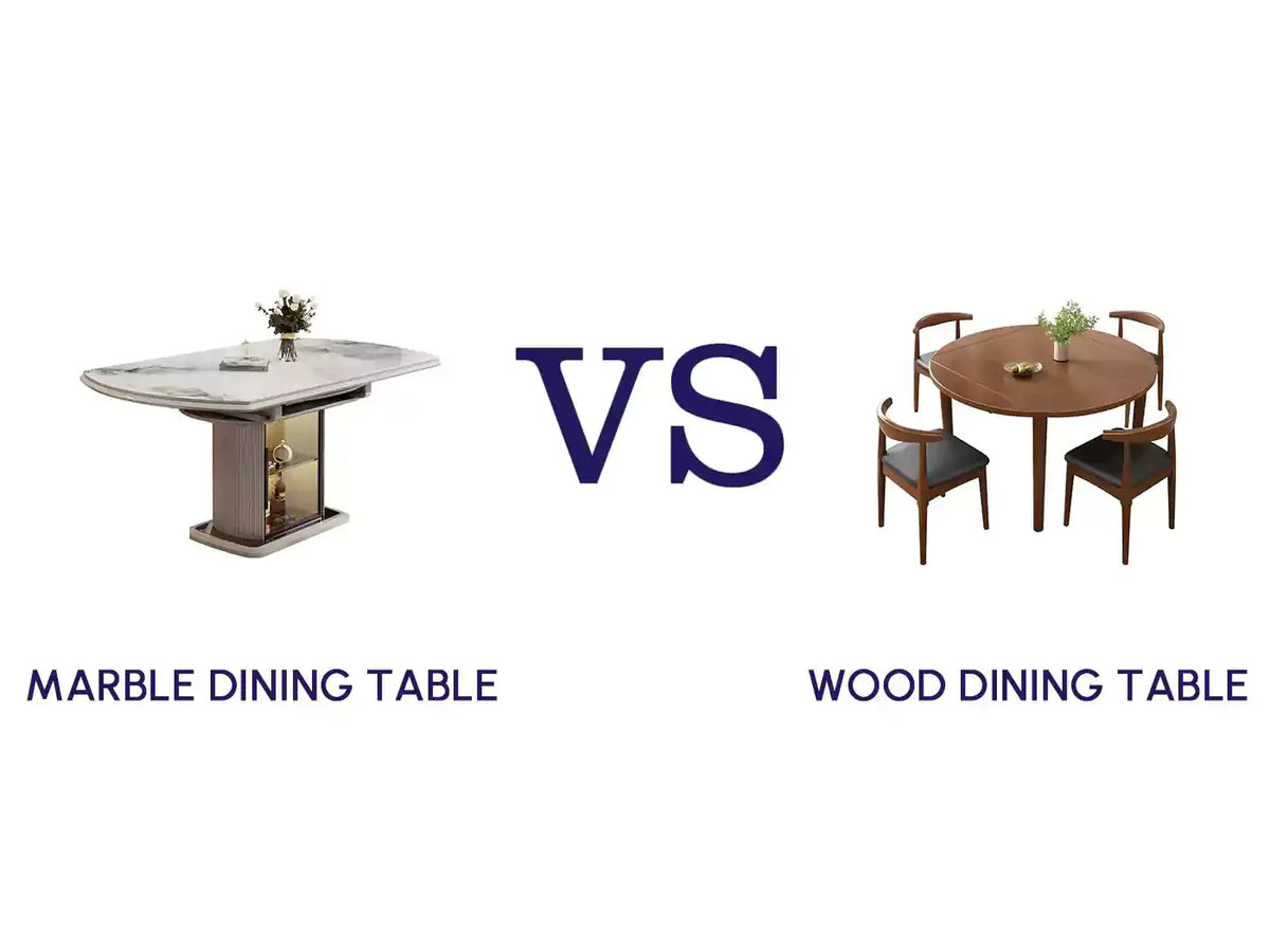 Wood vs Marble Dining Table: Pros, Cons & Key Differences – Homebaa