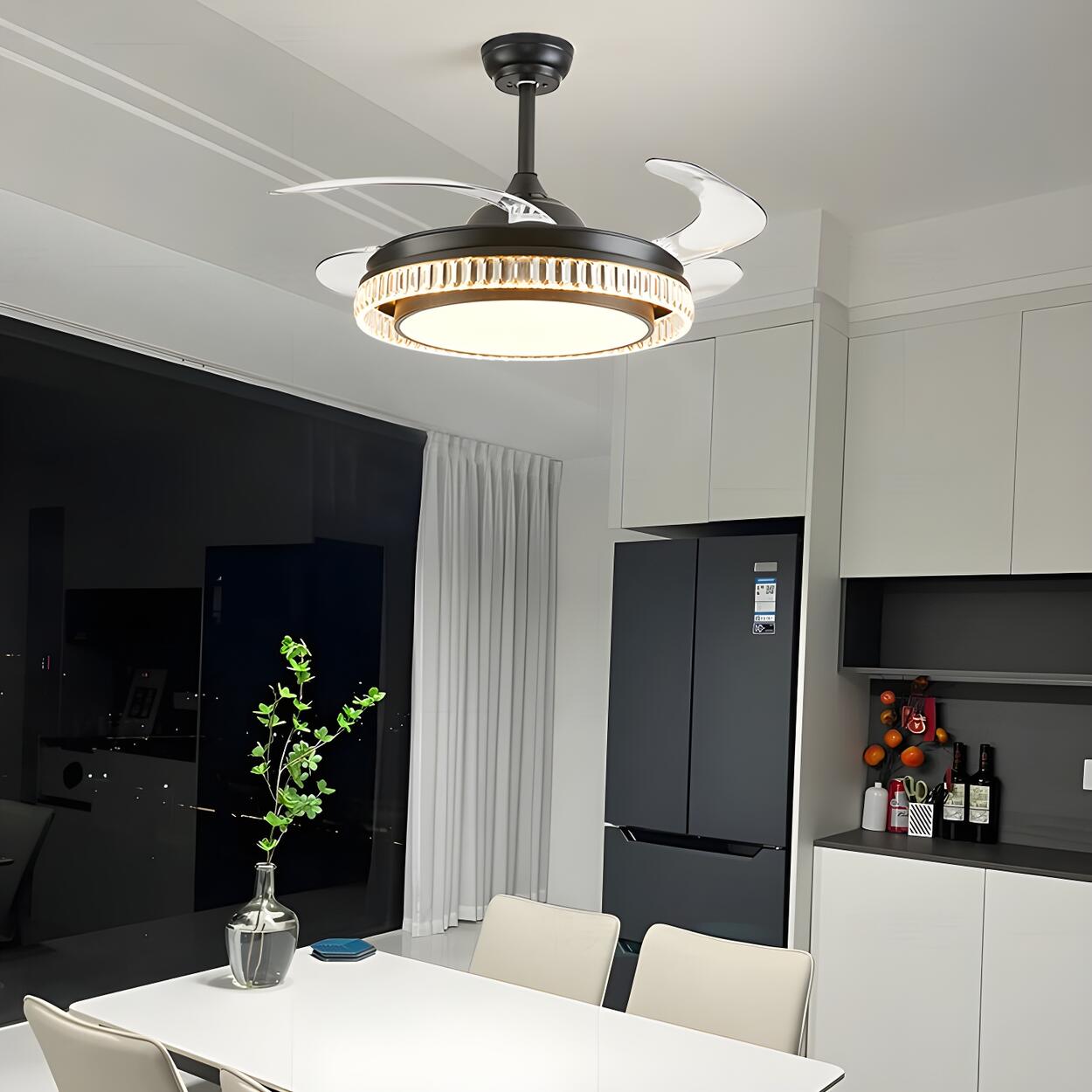 Retractable Blades Ceiling Fans