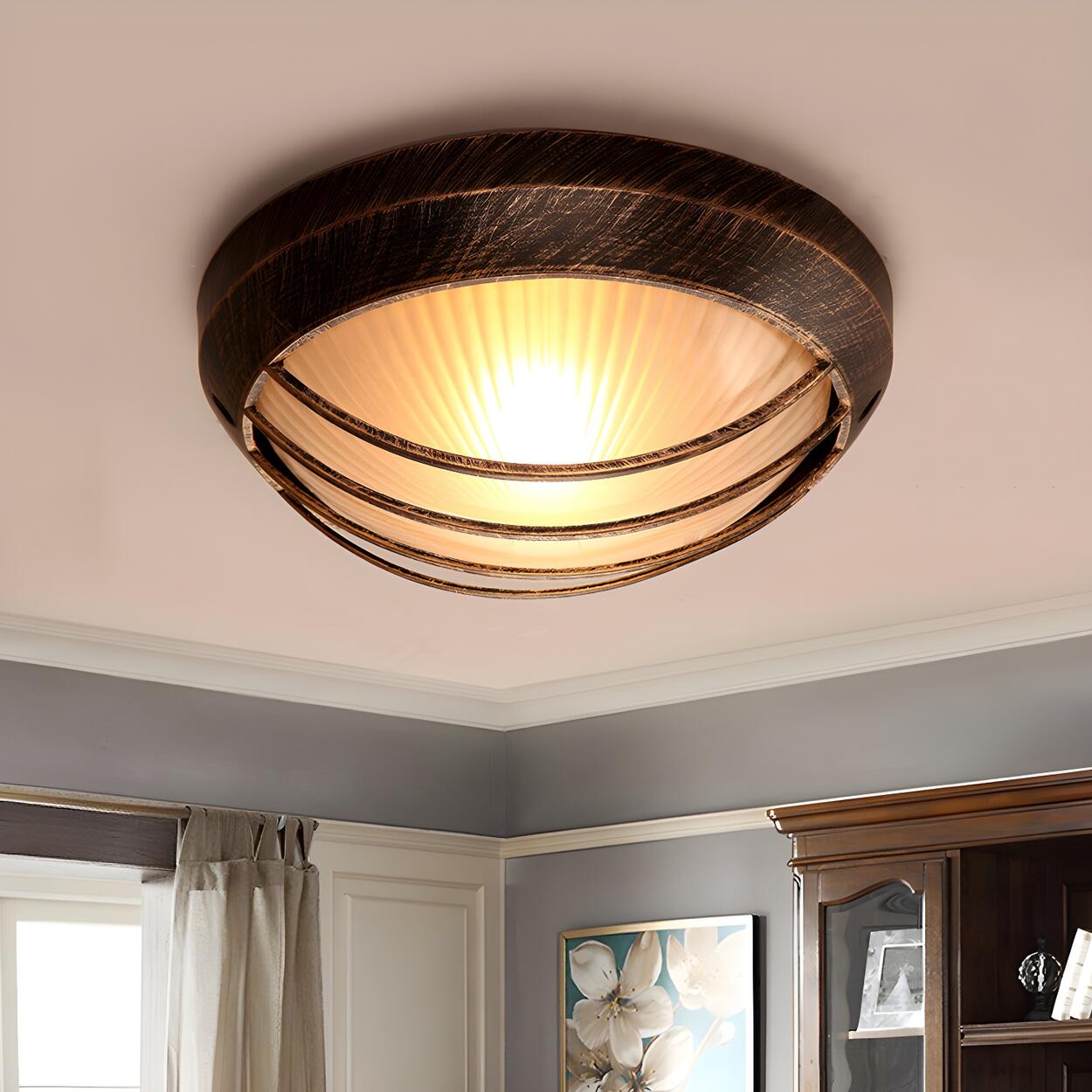 Rustic Flush Mount Lights