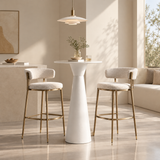 Modern Minimalist Cone-Base Bistro Bar Height Table