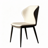 Wingback Faux Leather Upholstered Dining Chair