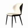 Wingback Faux Leather Upholstered Dining Chair