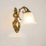 2-Light European White Bell-Shaped LED Vanity Light Image - 4
