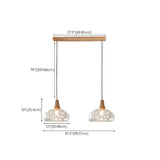 2-Light Modern Decorative Floral Dome Island Light Image - 12