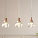 2-Light Modern Decorative Floral Dome Island Light Image - 3