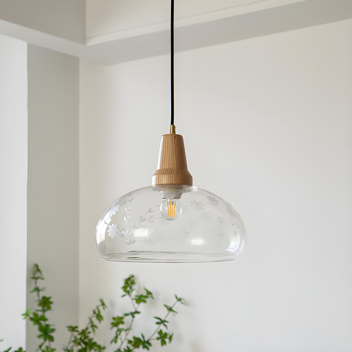 2-Light Modern Decorative Floral Dome Island Light Image - 6