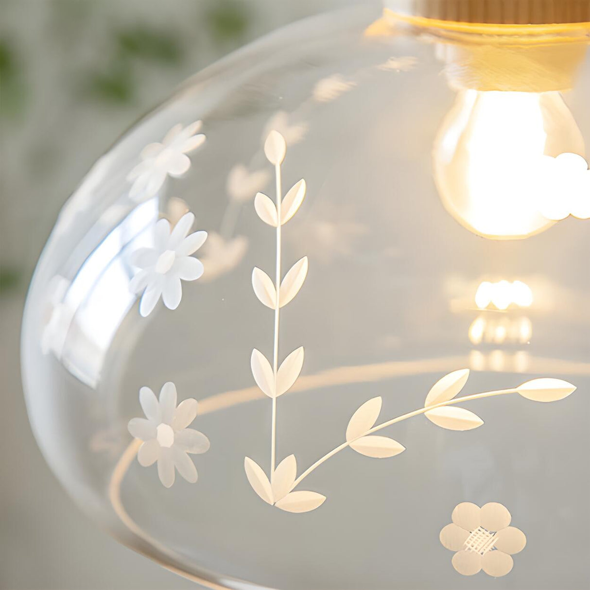 2-Light Modern Decorative Floral Dome Island Light Image - 7