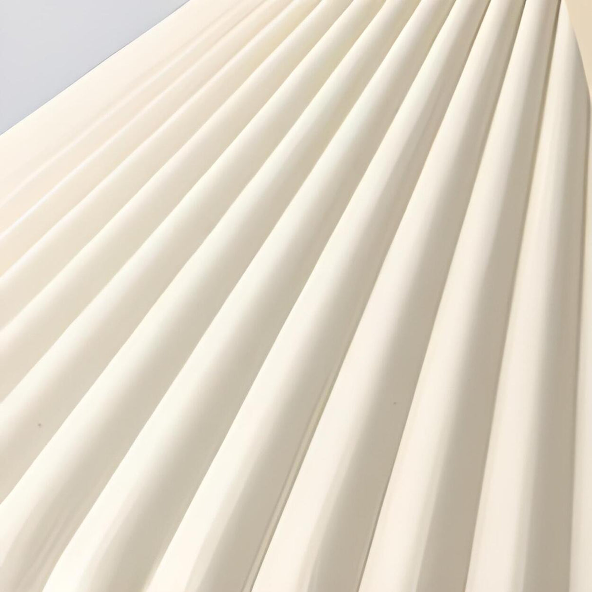 2-Light Modern White Ribbed Cone Island Pendant Light Image - 9