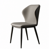 Wingback Faux Leather Upholstered Dining Chair