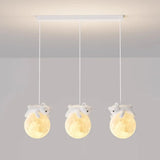 3-Light Adorable Bunny and Moon Island Pendant Light Image - 8