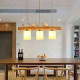 3-Light Bird and Cylinder Wooden Branch Island Light Image - 18