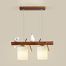 3-Light Bird and Cylinder Wooden Branch Island Light Image - 5