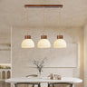 3-Light Contemporary Ribbed Dome Island Pendant Light Image - 3