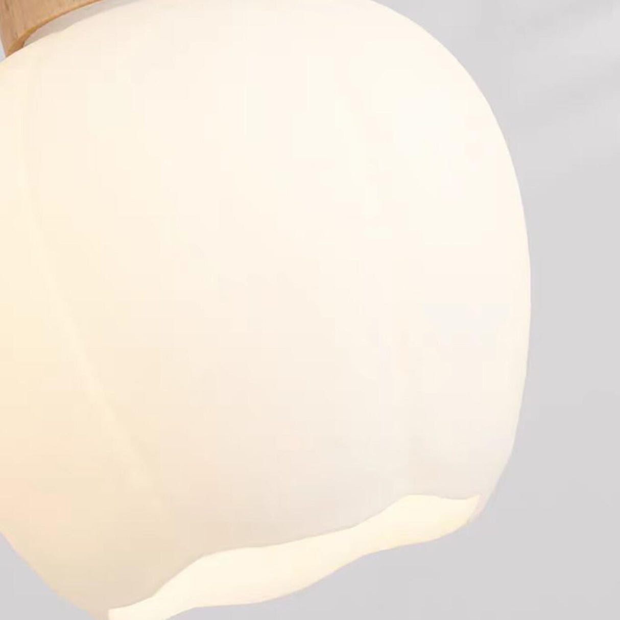 3-Light Cylinder Ribbed Wooden Modern Island Light Image - 12