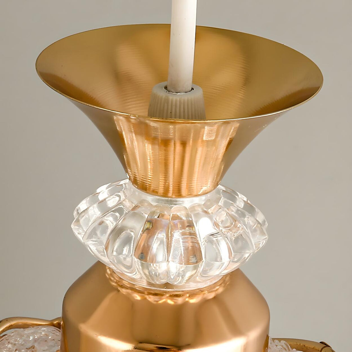 3-Light Elegant Gold Bell Metal Island Pendant Light Image - 7
